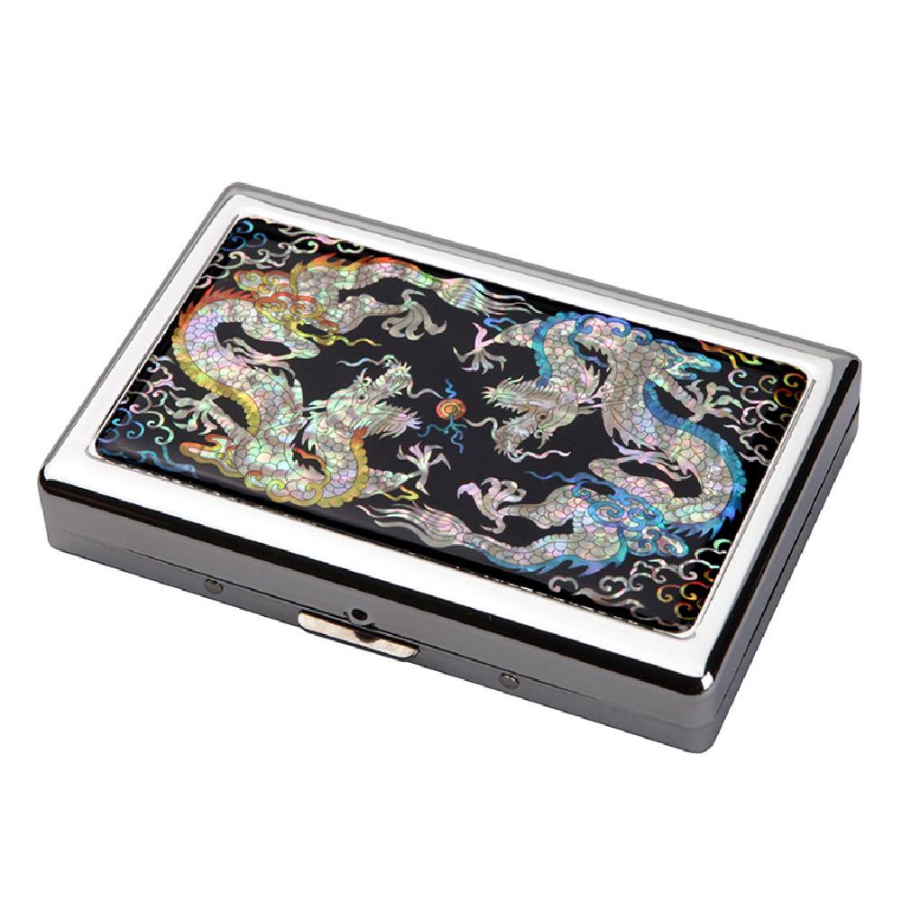Korea Modern Design Multicolored Steel Mother of Pearl Protecting Cigarette Case