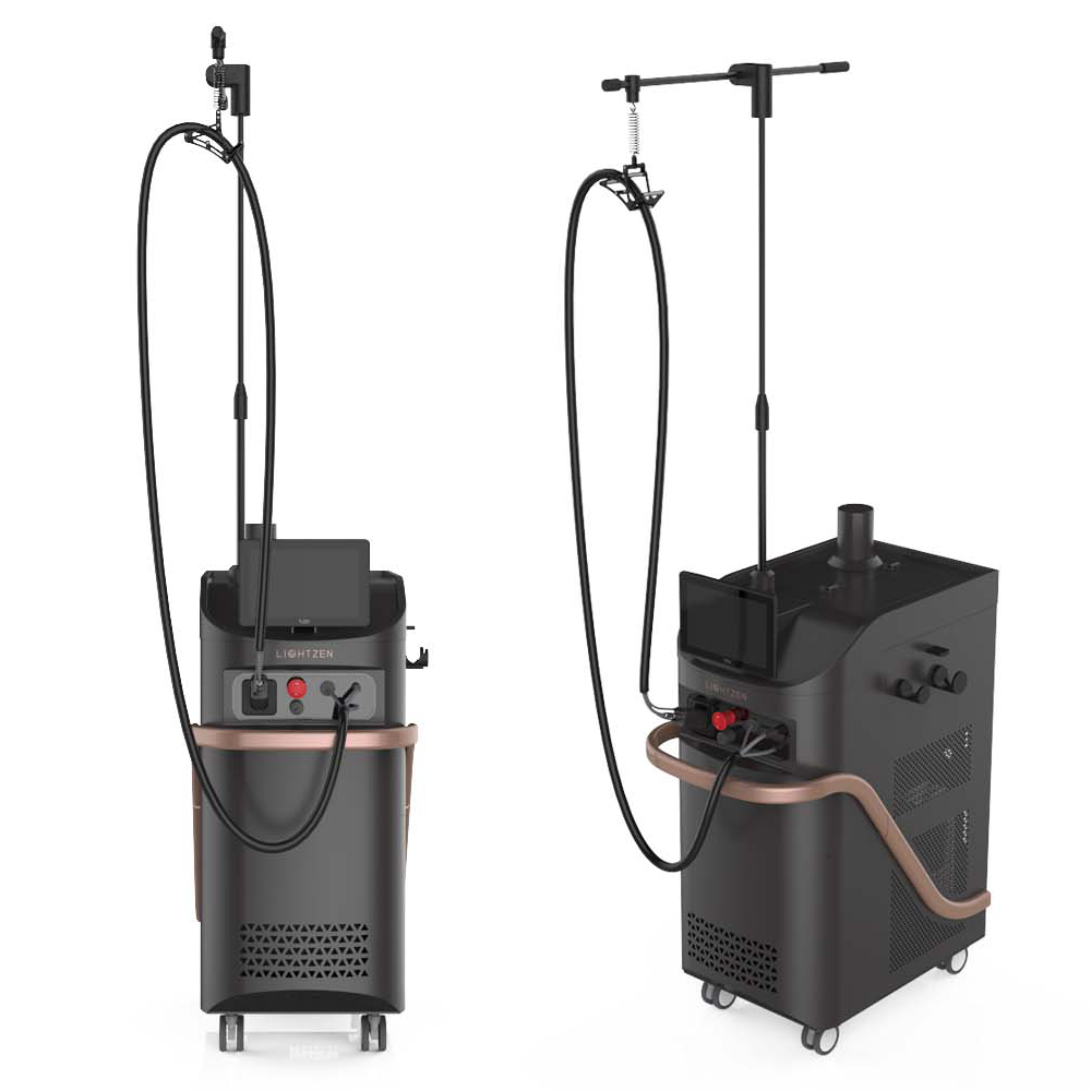 Long pulsed Alexandrite / Nd:YAG laser system