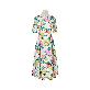 full image Watercolor Floral Pastel Dress