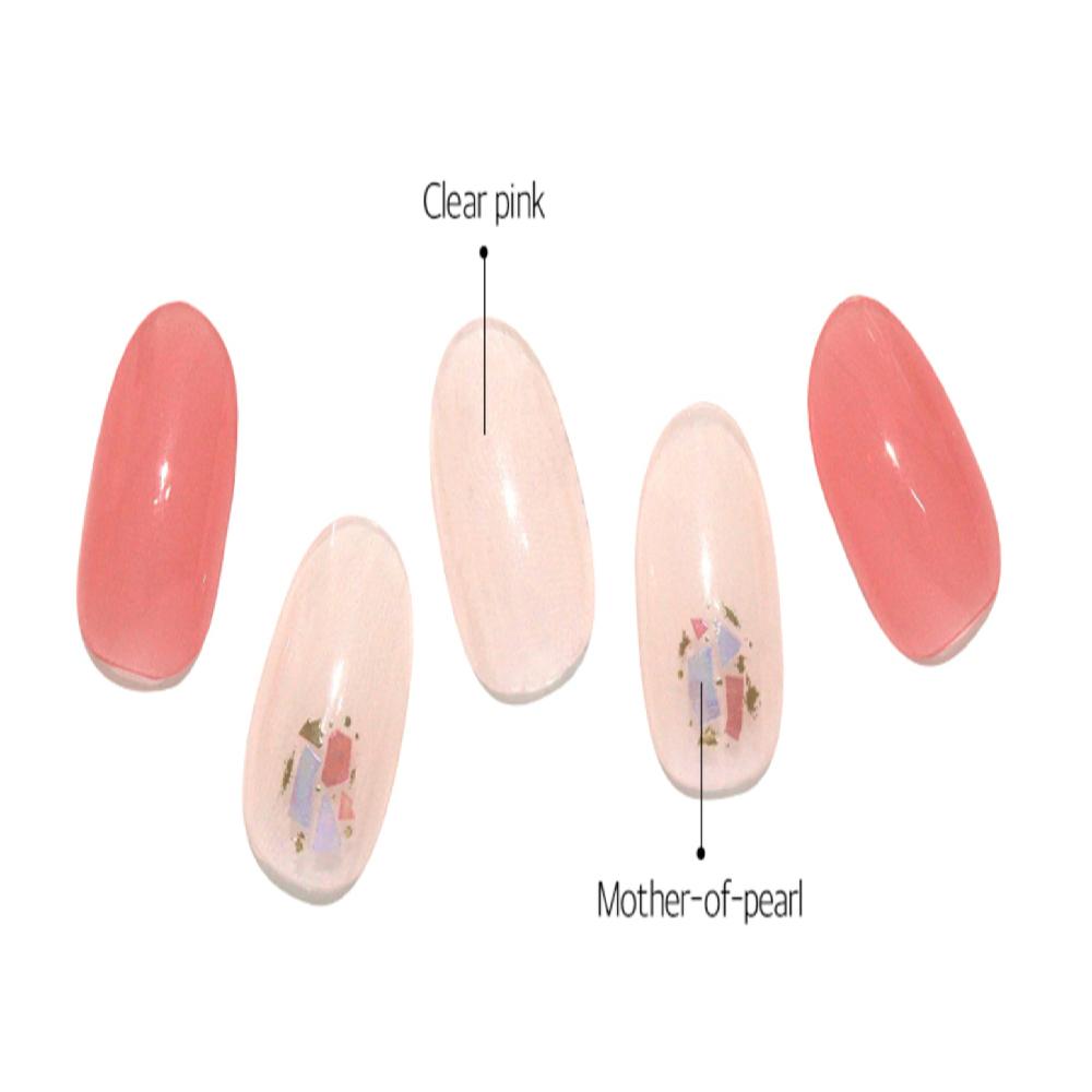 Semi-curing Gel Nail Sticker - Twinkle Coral