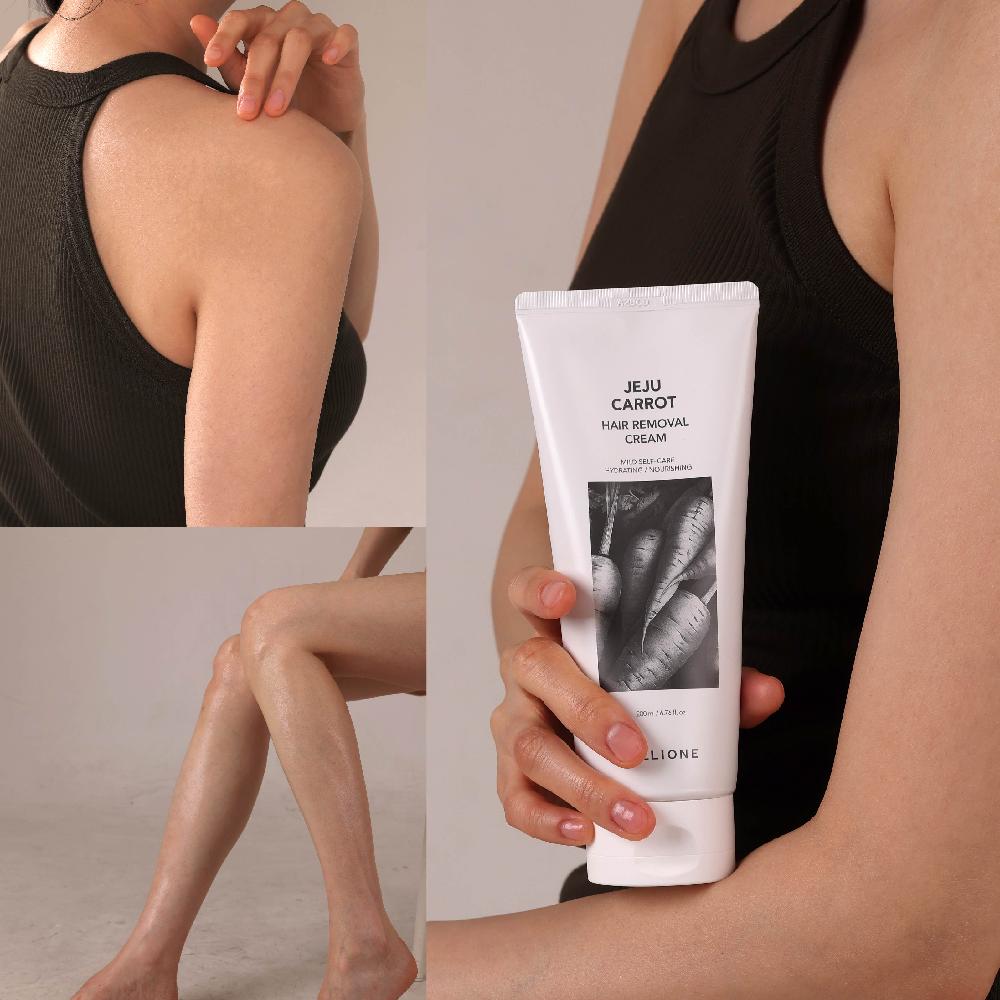 ALLIONE HAIR REMOVAL CREAM(JEJU CARROT/GANGHWA ARTEMISIA)