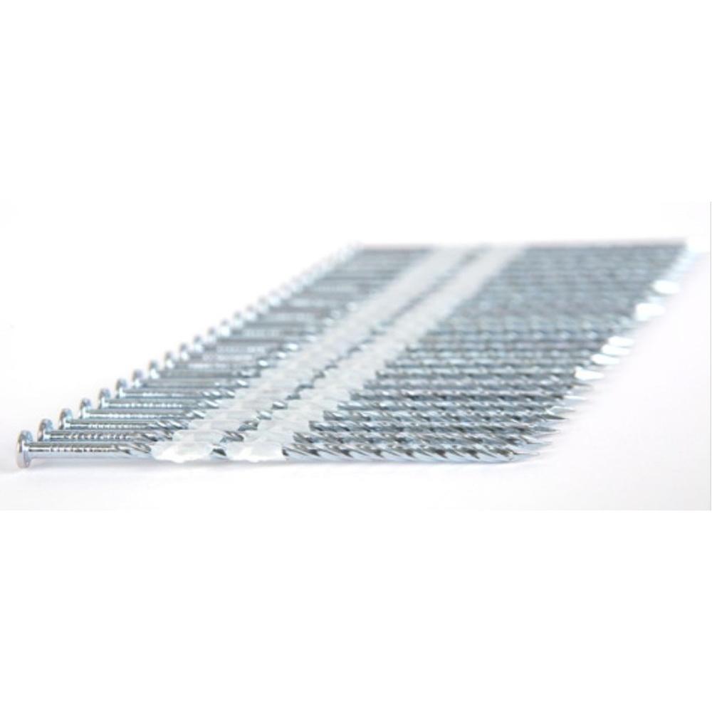 PLASTIC COLLATED STRIP NAILS, 21 DEGREE, FULL ROUND HEAD